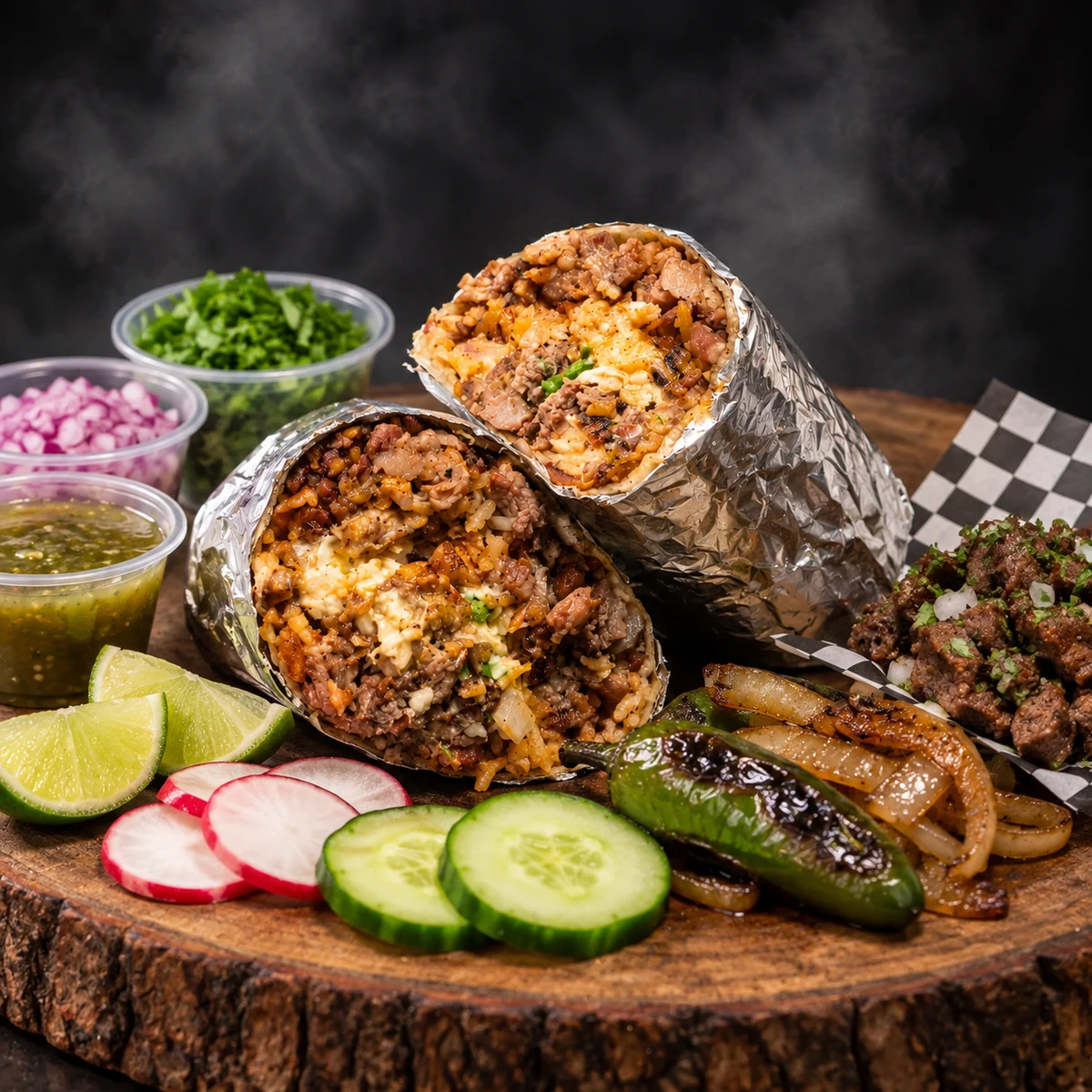Burrito — Regular — Tacos a La Leña, Stockton CA